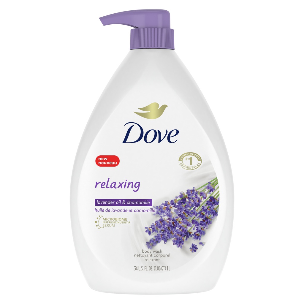 DOVE RELAXING LAVENDAR OIL BODY WASH - 905ML