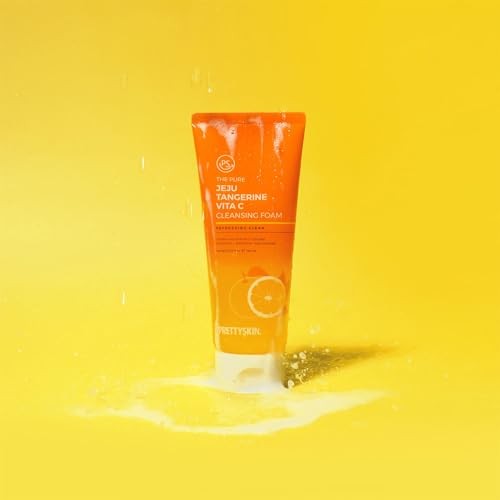 PRETTYSKIN JEJU TANGERINE VITA C CLEANSING FOAM
