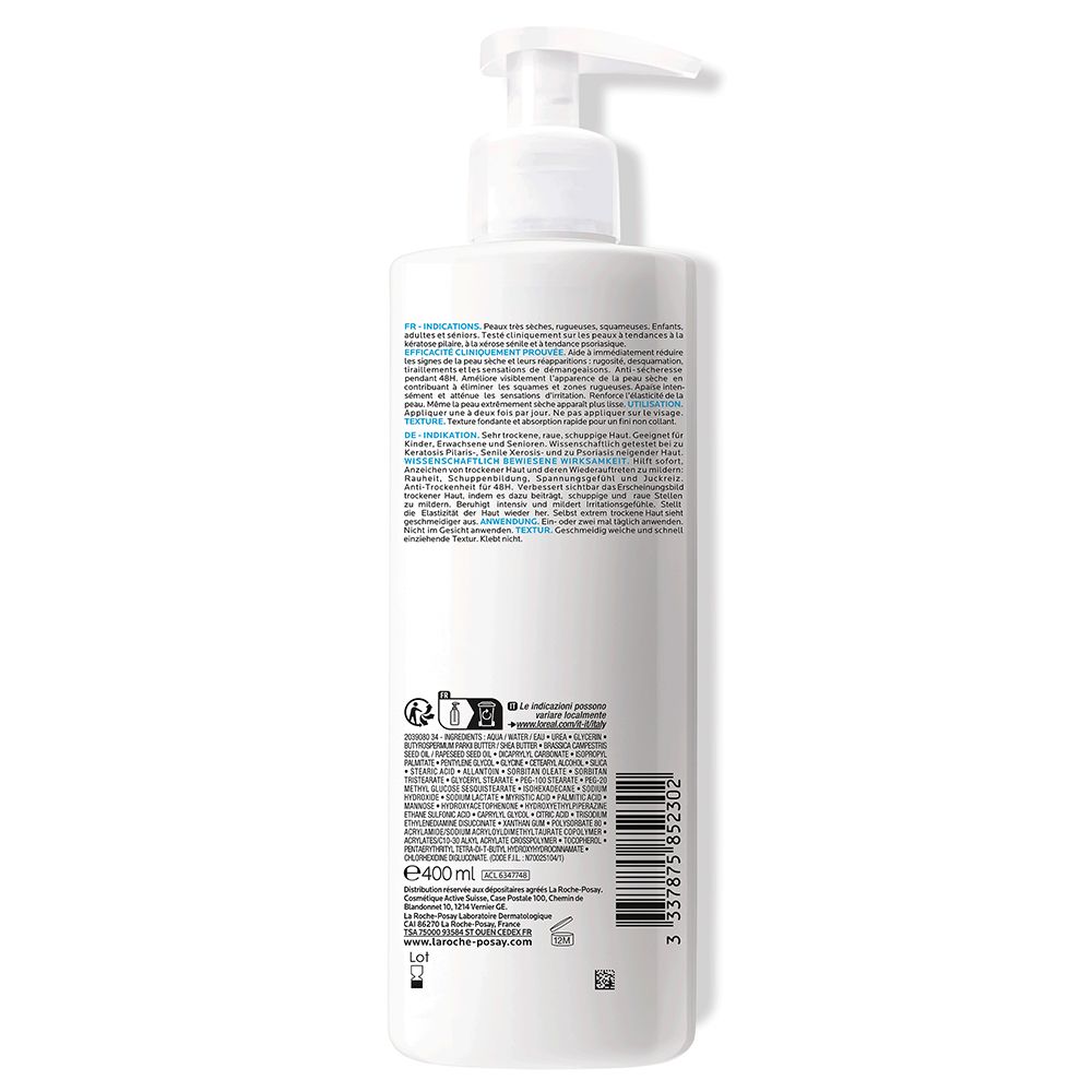 LA ROCHE POSAY LIPIKAR LAIT UREA 10% LOTION 