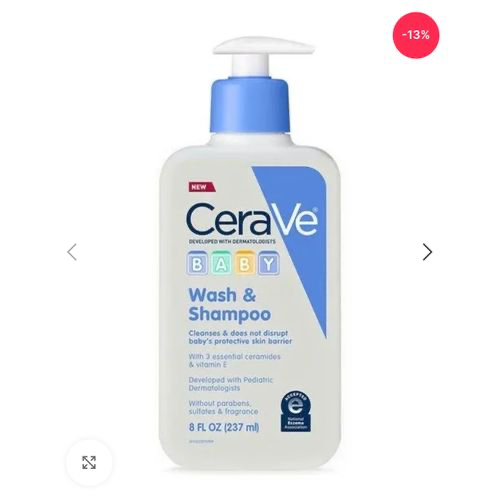 CERAVE BABY WASH & SHAMPOO 237ML