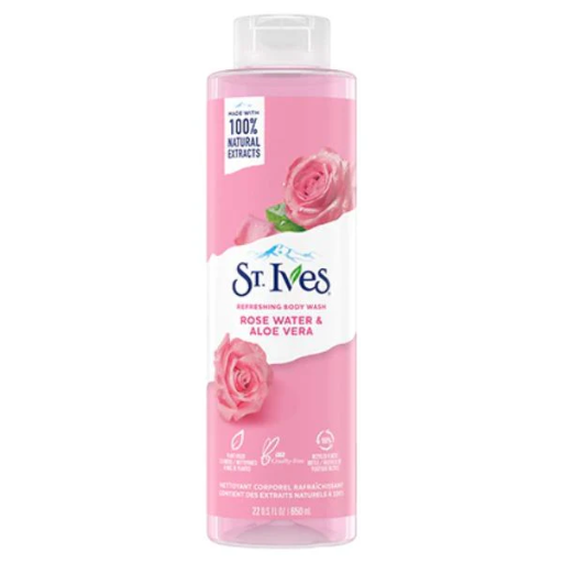 ST IVES ROSEWATER & ALOE VERA WASH 650ML