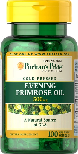 PURITANS PRIDE EVENING PRIMROSE OIL 500mg